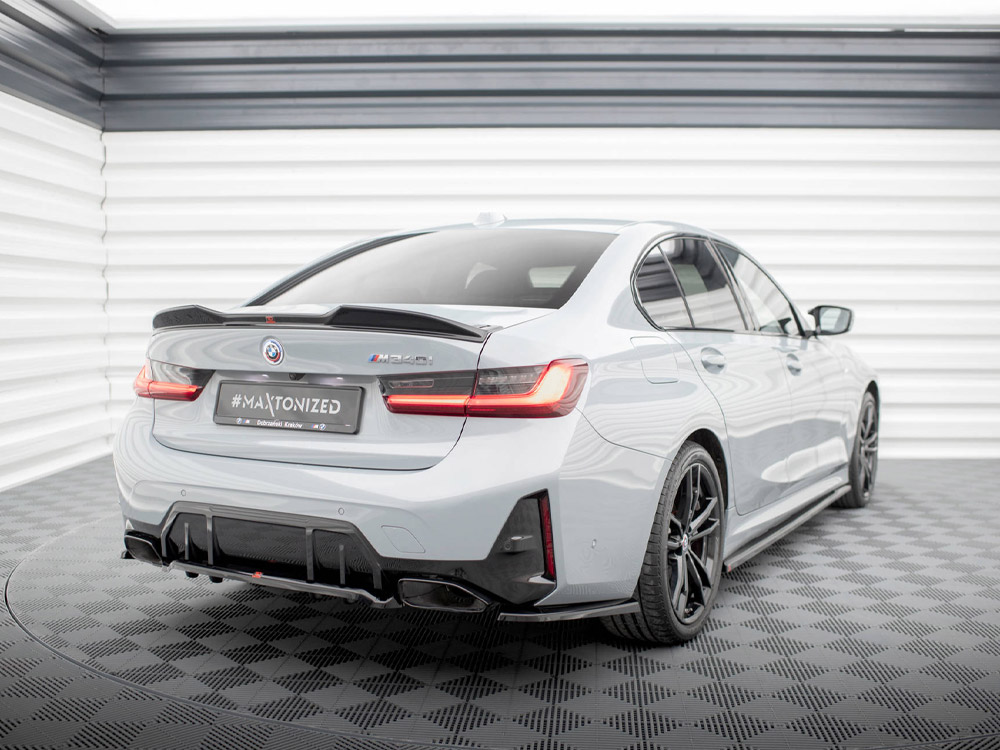 Maxton central rear splitter (vertical bars) v1 bmw m340i g20/g21 facelift models 2 Maxton central rear splitter (vertical bars) v1 bmw m340i g20/g21 facelift models - image 2