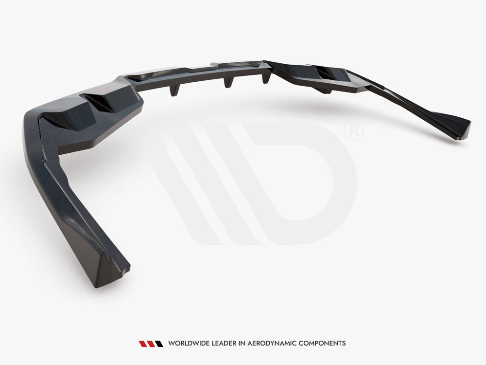 Maxton central rear splitter (vertical bars) v2 bmw i4 m-pack g26 7 Maxton central rear splitter (vertical bars) v2 bmw i4 m-pack g26 - image 7