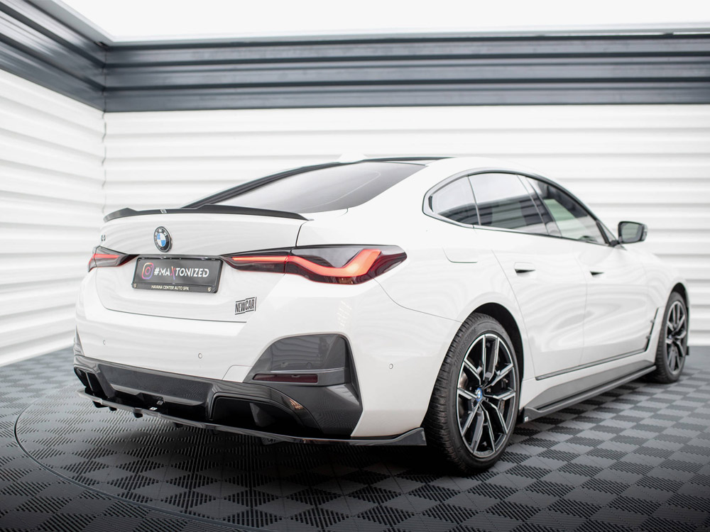 Maxton central rear splitter (vertical bars) v2 bmw i4 m-pack g26 2 Maxton central rear splitter (vertical bars) v2 bmw i4 m-pack g26 - image 2