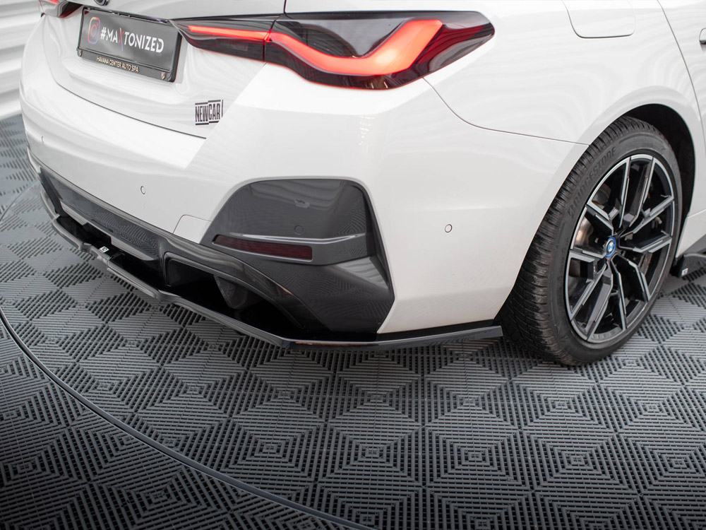 Maxton central rear splitter (vertical bars) v1 bmw i4 m-pack g26 4 Maxton central rear splitter (vertical bars) v1 bmw i4 m-pack g26 - image 4