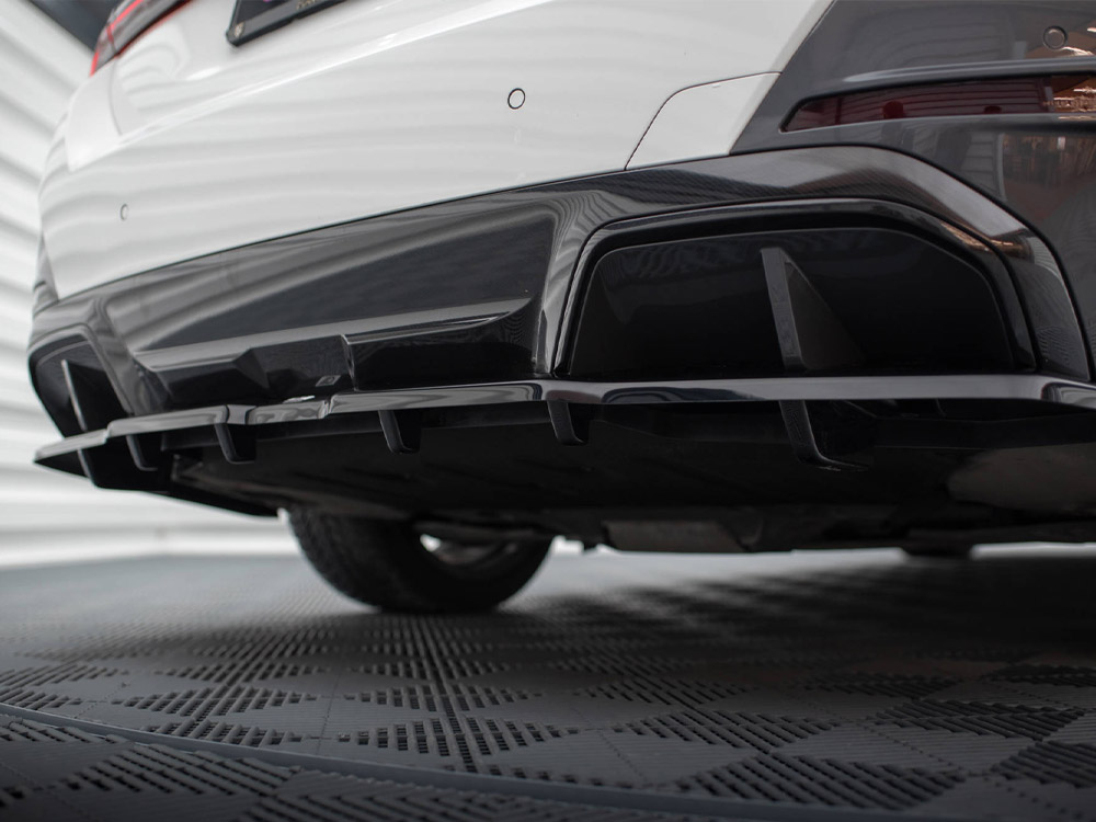 Maxton central rear splitter (vertical bars) v1 bmw i4 m-pack g26 5 Maxton central rear splitter (vertical bars) v1 bmw i4 m-pack g26 - image 5