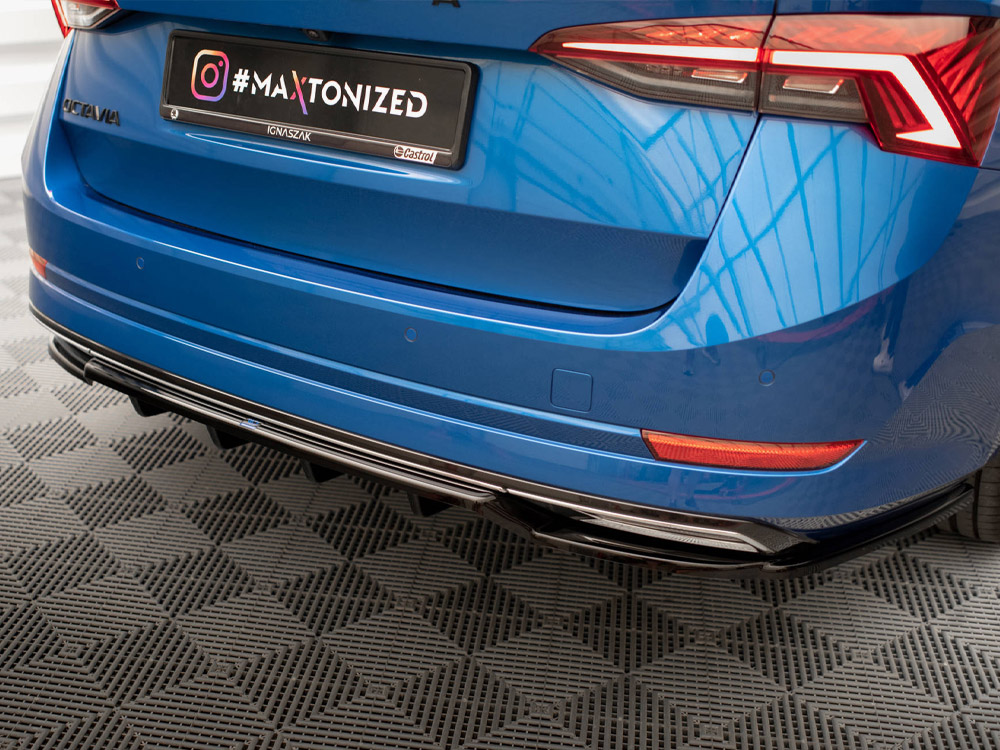 Maxton rear splitter (vertical bars) skoda octavia sportline mk4 3 Maxton rear splitter (vertical bars) skoda octavia sportline mk4 - image 3