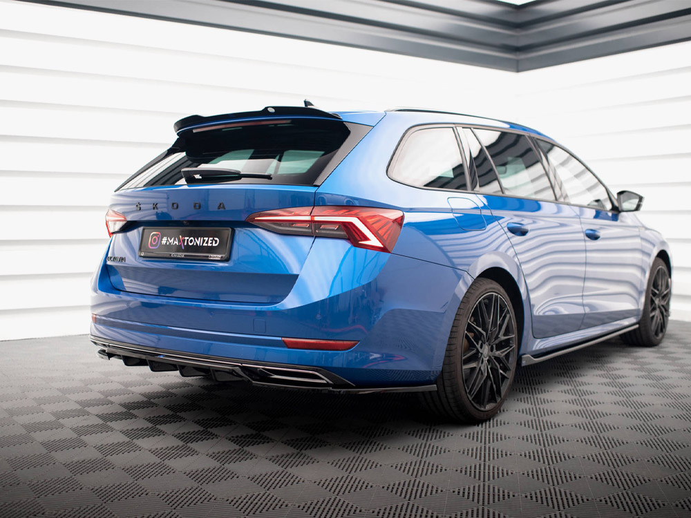 Maxton rear splitter (vertical bars) skoda octavia sportline mk4 2 Maxton rear splitter (vertical bars) skoda octavia sportline mk4 - image 2