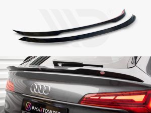 Maxton Lower Spoiler Cap Audi SQ5/Q5 S-Line Sportback Mk2 Facelift Models