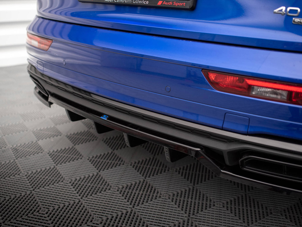 Maxton central rear splitter (vertical bars) audi q5 s-line suv mk2 facelift models 6 Maxton central rear splitter (vertical bars) audi q5 s-line suv mk2 facelift models - image 6