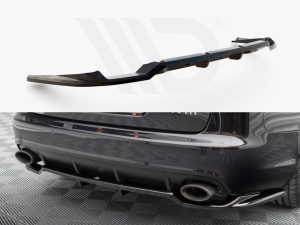 Maxton Central Rear Splitter (Vertical Bars) Audi RS6 Avant C6