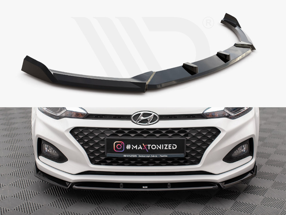 Maxton front splitter v2 hyundai i20 mk2 facelift models 1 Maxton front splitter v2 hyundai i20 mk2 facelift models