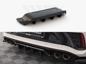 Maxton Rear Splitter (Vertical Bars) Volkswagen T-Roc R/R-Line Mk1 Facelift Models