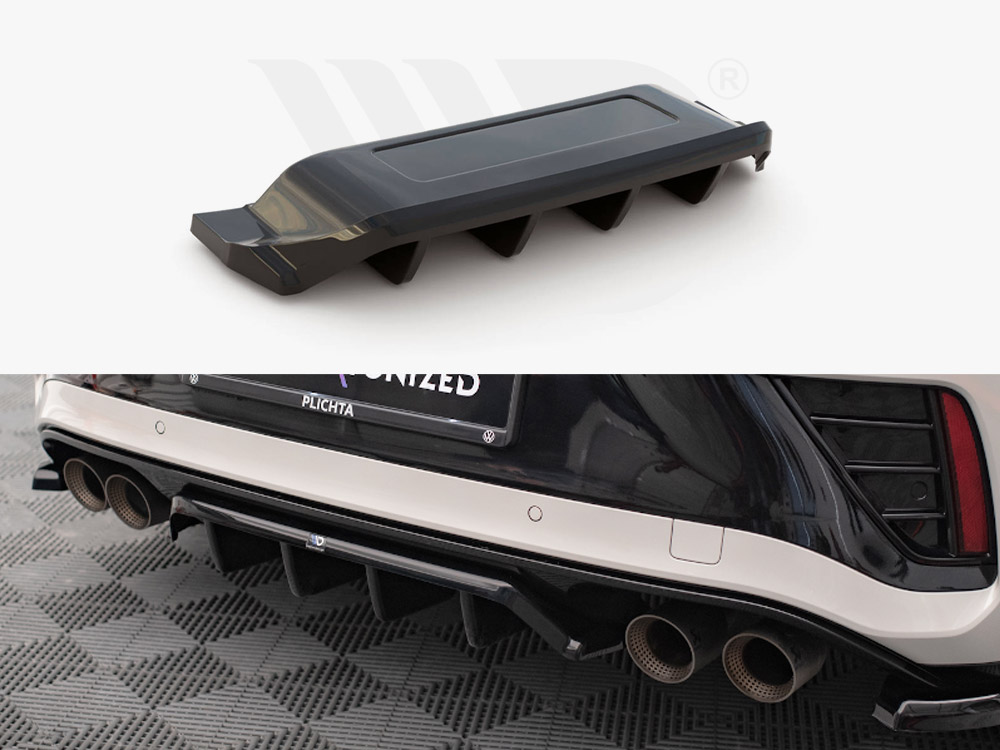 Maxton rear splitter (vertical bars) volkswagen t-roc r/r-line mk1 facelift models 1 Maxton rear splitter (vertical bars) volkswagen t-roc r/r-line mk1 facelift models