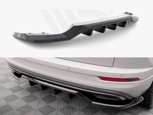 Maxton Rear Splitter (Vertical Bars) Skoda Karoq Sportline Mk1 Facelift Models