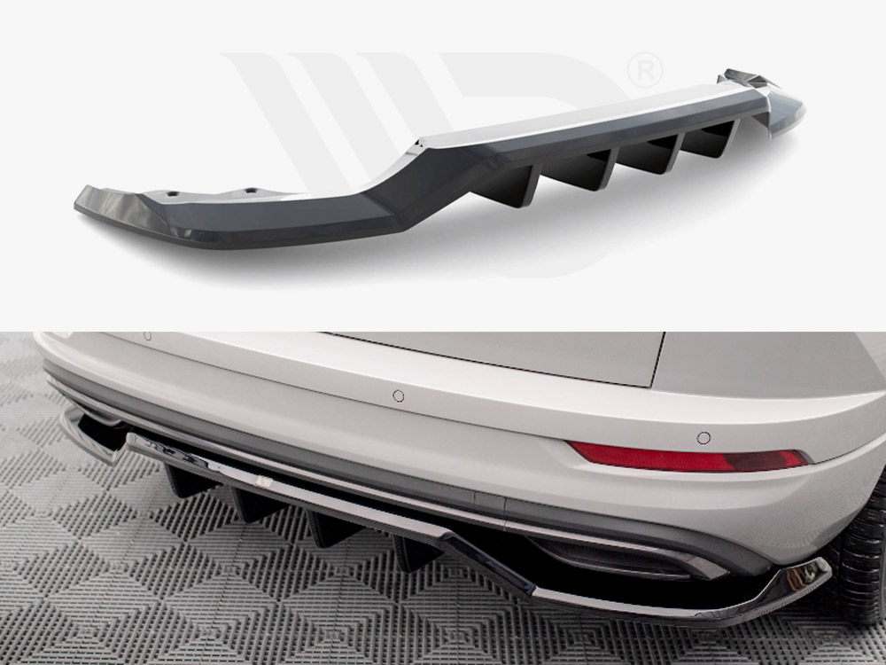 Maxton rear splitter (vertical bars) skoda karoq sportline mk1 facelift models 1 Maxton rear splitter (vertical bars) skoda karoq sportline mk1 facelift models
