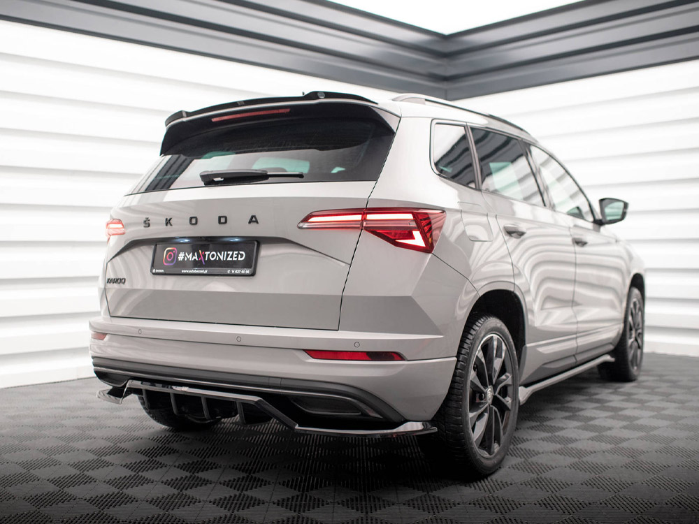Maxton rear splitter (vertical bars) skoda karoq sportline mk1 facelift models 2 Maxton rear splitter (vertical bars) skoda karoq sportline mk1 facelift models - image 2