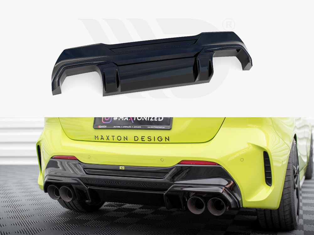 Maxton rear valance v2 + milltek sport exhaust bmw 1 series f40 m-pack / m135i 1 Maxton rear valance v2 + milltek sport exhaust bmw 1 series f40 m-pack / m135i