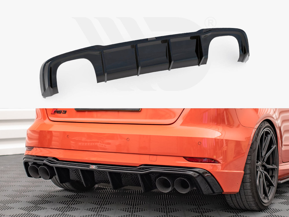 Maxton rear valance + milltek sport non-resonated exhaust audi rs3 sportback 8v facelift models 1 Maxton rear valance + milltek sport non-resonated exhaust audi rs3 sportback 8v facelift models