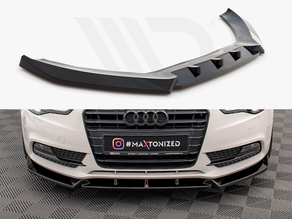 Maxton front splitter v1 audi a5 coupe/sportback 8t facelift models 1 Maxton front splitter v1 audi a5 coupe/sportback 8t facelift models