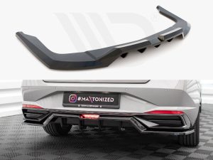 Maxton Central Rear Splitter (Vertical Bars) Hyundai Elantra Mk7