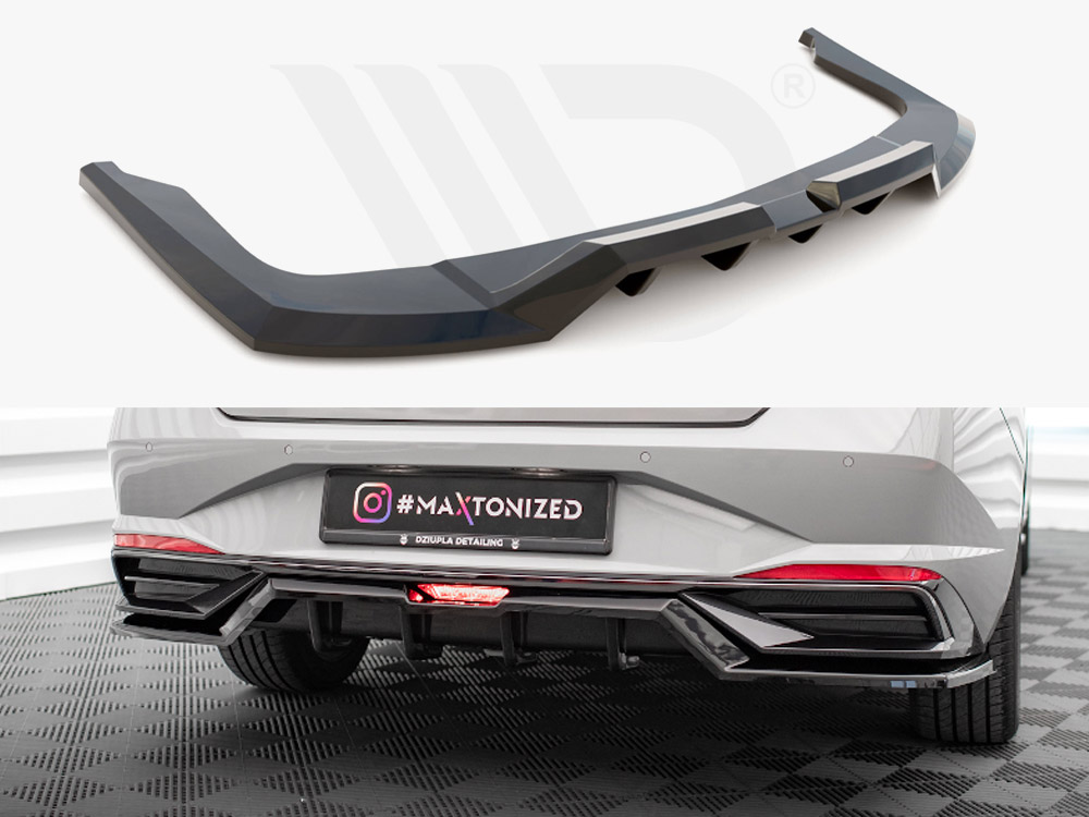 Maxton central rear splitter (vertical bars) hyundai elantra mk7 1 Maxton central rear splitter (vertical bars) hyundai elantra mk7