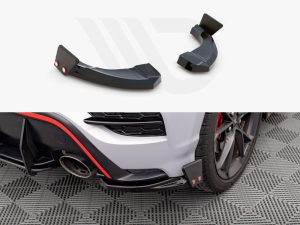Maxton Rear Side Splitters V1 + Flaps Hyundai Kona N Mk1