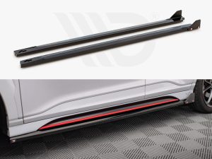 Maxton Side Skirts Diffusers V1 + Flaps Hyundai Kona N Mk1