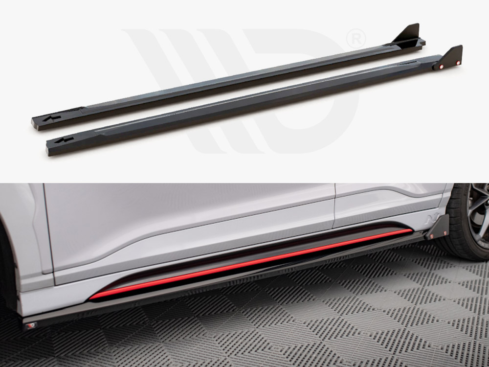 Maxton side skirts diffusers v1 + flaps hyundai kona n mk1 1 Maxton side skirts diffusers v1 + flaps hyundai kona n mk1