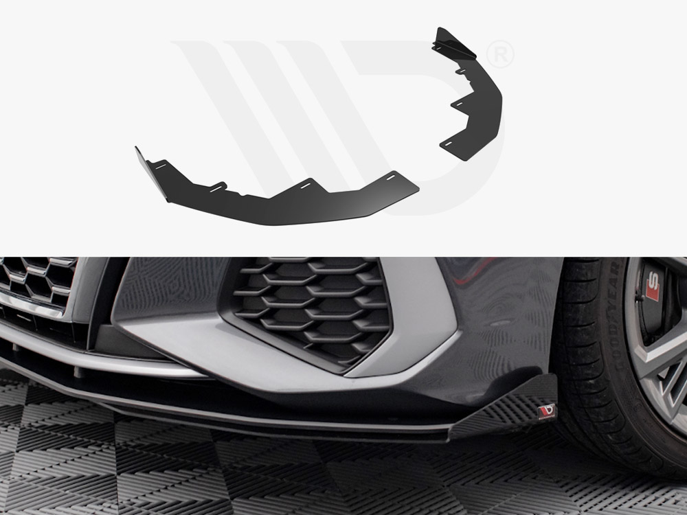 Maxton front flaps audi s3/a3 s-line 8y 1 Maxton front flaps audi s3/a3 s-line 8y