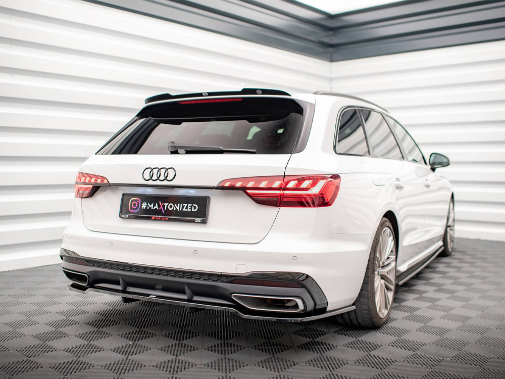 Maxton central rear splitter (vertical bars) audi a4 s-line b9 facelift models 2 Maxton central rear splitter (vertical bars) audi a4 s-line b9 facelift models - image 2