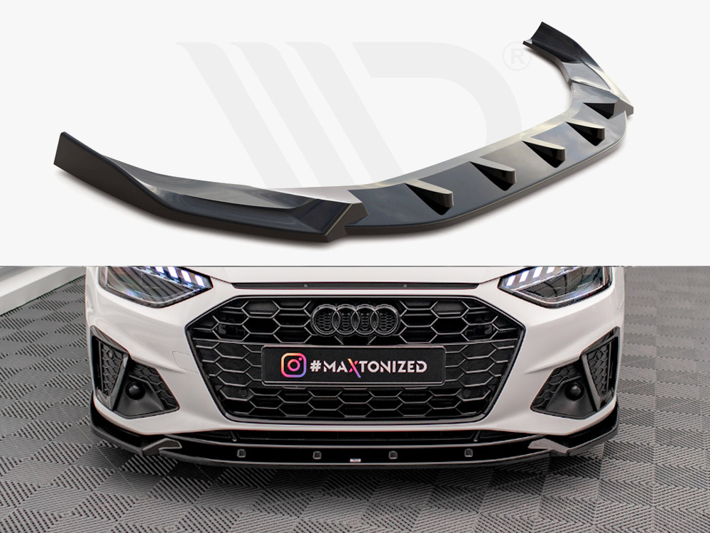 Maxton front splitter v1 audi a4 s-line / s4 b9 facelift models 1 Maxton front splitter v1 audi a4 s-line / s4 b9 facelift models