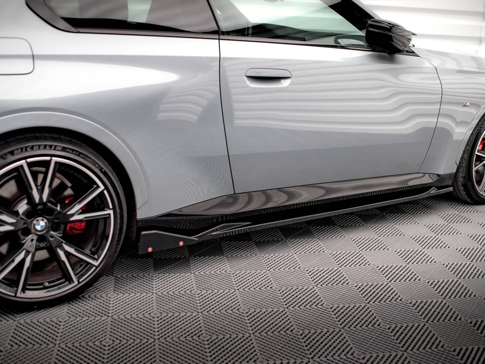 Maxton side skirts diffusers v2 + flaps bmw 2 series coupe m-pack/m240i g42 4 Maxton side skirts diffusers v2 + flaps bmw 2 series coupe m-pack/m240i g42 - image 4