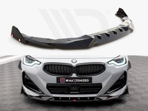 Maxton Front Splitter V2 + Flaps BMW 2 Series Coupe M-Pack/M240i G42