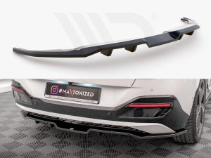 Maxton Central Rear Splitter (Vertical Bars) Kia EV6 GT-Line Mk1