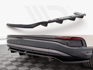 Maxton Central Rear Splitter (Vertical Bars) Audi Q4 e-Tron Sportback Mk1