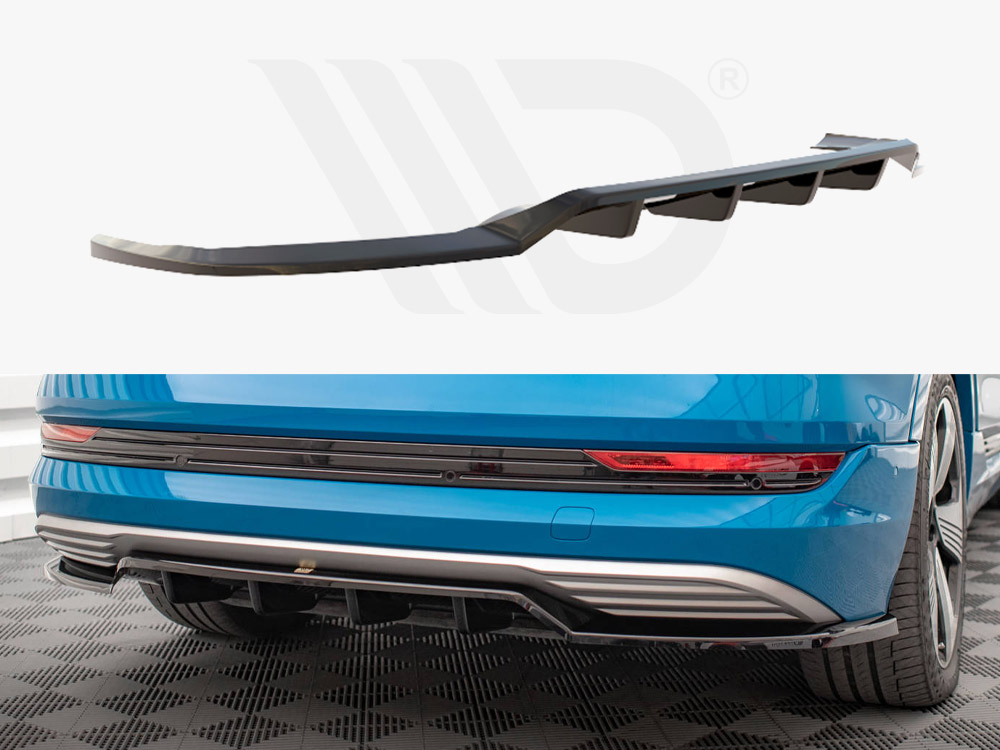 Maxton central rear splitter (vertical bars) audi e-tron 1 Maxton central rear splitter (vertical bars) audi e-tron