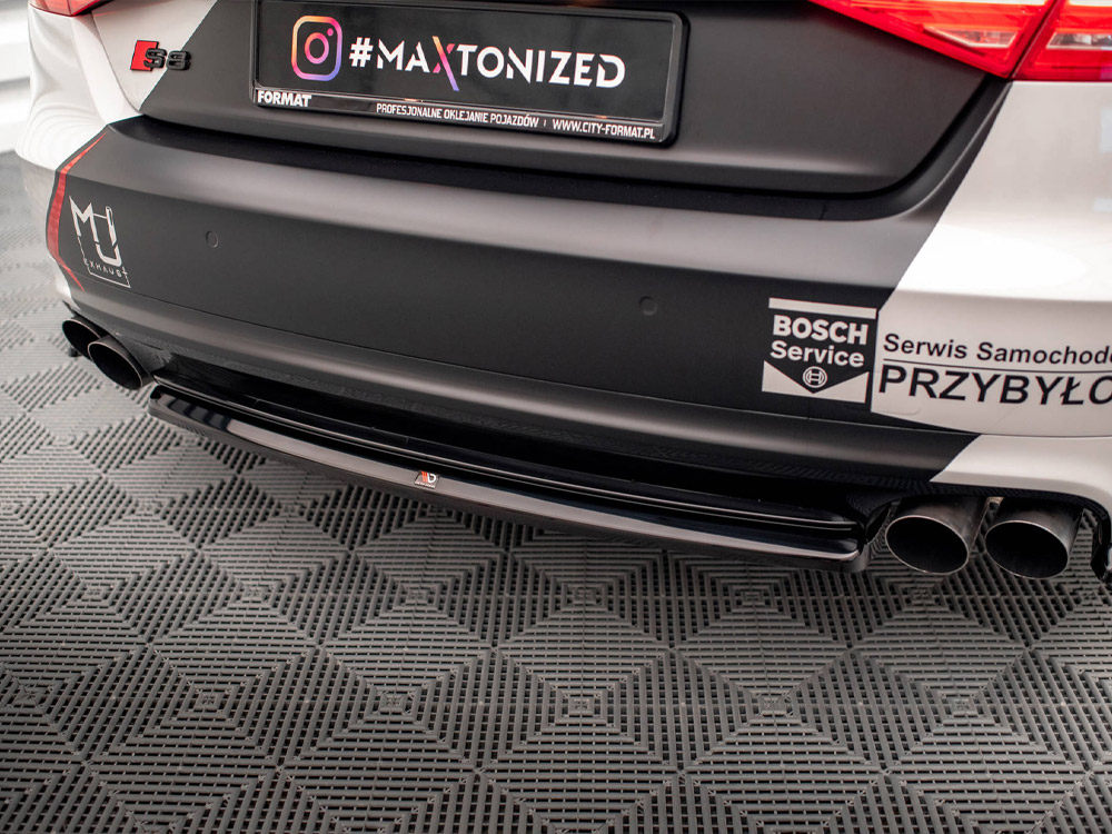 Maxton central rear splitter audi s8 d4 4 Maxton central rear splitter audi s8 d4 - image 4