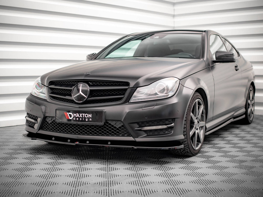 Maxton front splitter v2 mercedes-benz c coupe/saloon/estate amg-line c204/w204 facelift models/s204 facelift models 2 Maxton front splitter v2 mercedes-benz c coupe/saloon/estate amg-line c204/w204 facelift models/s204 facelift models - image 2