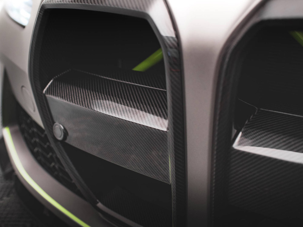 Maxton carbon fibre front grille + licence plate holder base bmw m4 g82 / m3 g80 21 Maxton carbon fibre front grille + licence plate holder base bmw m4 g82 / m3 g80 - image 21