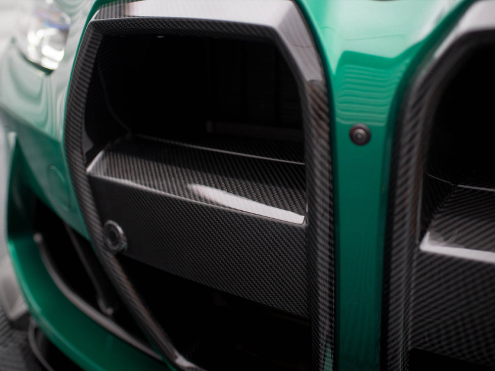 Maxton carbon fibre front grille + licence plate holder base bmw m4 g82 / m3 g80 22 Maxton carbon fibre front grille + licence plate holder base bmw m4 g82 / m3 g80 - image 22
