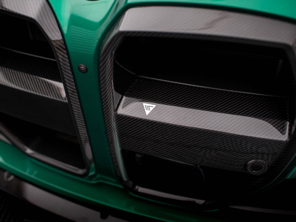 Maxton carbon fibre front grille + licence plate holder base bmw m4 g82 / m3 g80 19 Maxton carbon fibre front grille + licence plate holder base bmw m4 g82 / m3 g80 - image 19