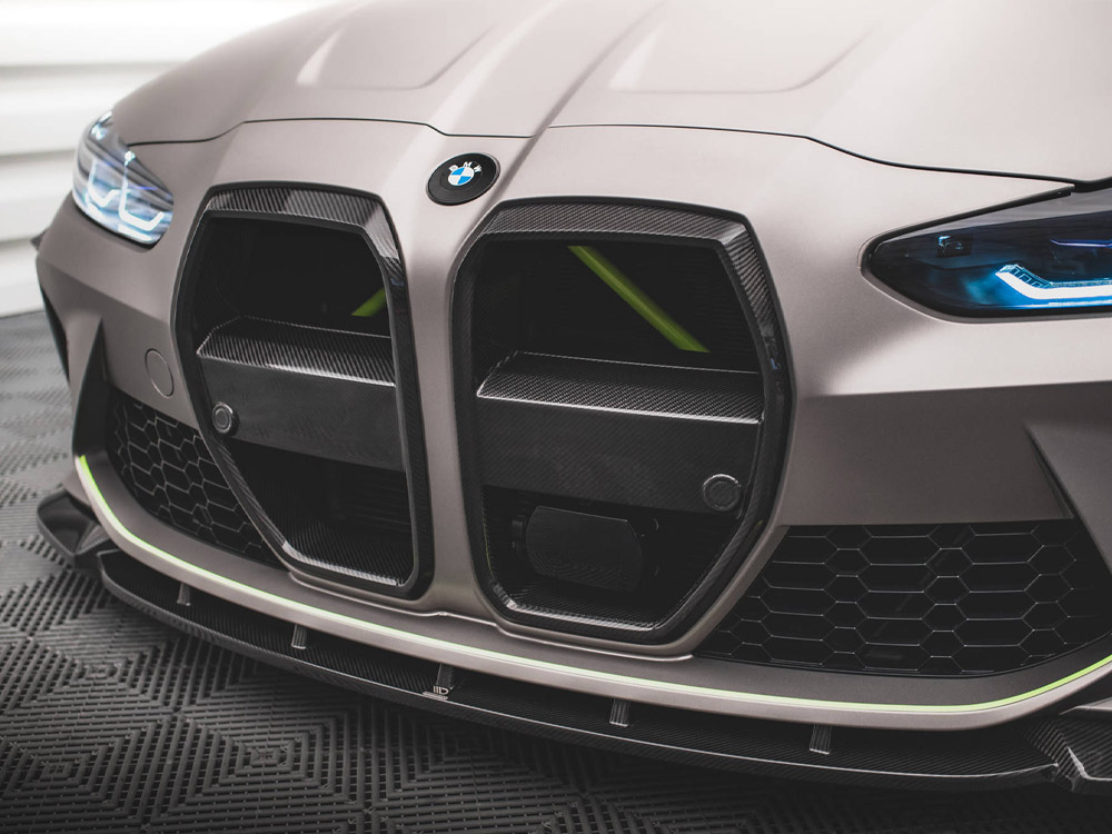 Maxton carbon fibre front grille + licence plate holder base bmw m4 g82 / m3 g80 12 Maxton carbon fibre front grille + licence plate holder base bmw m4 g82 / m3 g80 - image 12