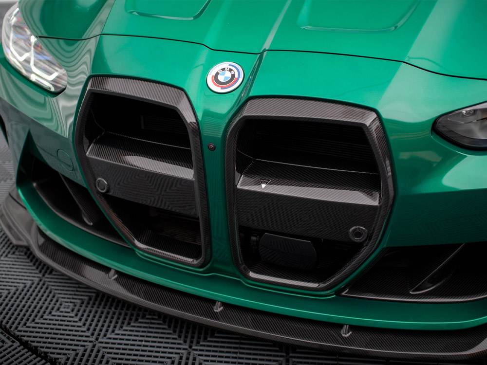 Maxton carbon fibre front grille + licence plate holder base bmw m4 g82 / m3 g80 13 Maxton carbon fibre front grille + licence plate holder base bmw m4 g82 / m3 g80 - image 13