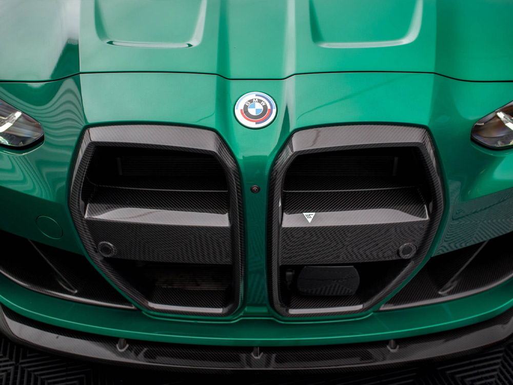 Maxton carbon fibre front grille + licence plate holder base bmw m4 g82 / m3 g80 8 Maxton carbon fibre front grille + licence plate holder base bmw m4 g82 / m3 g80 - image 8