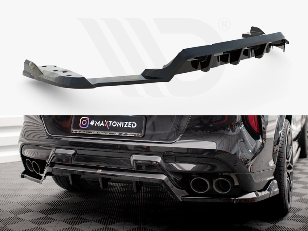 Maxton central rear splitter (vertical bars) bmw x6 m f96 1 Maxton central rear splitter (vertical bars) bmw x6 m f96