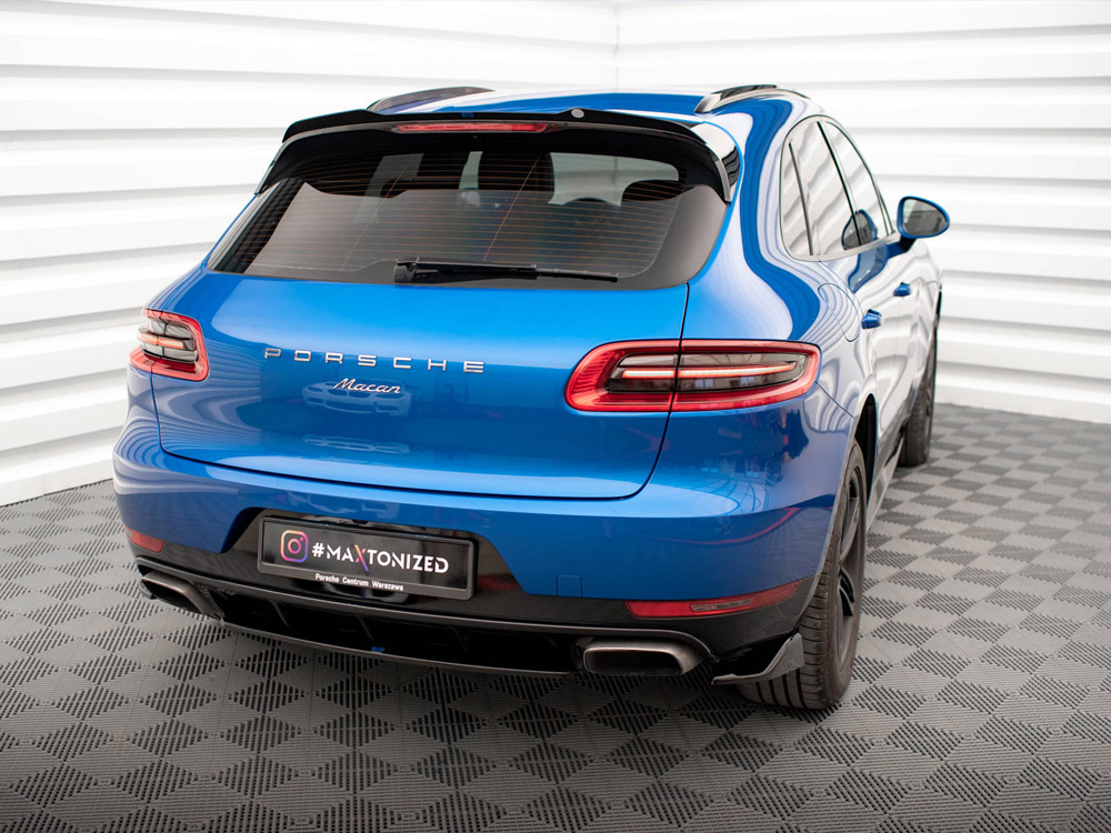 Maxton central rear splitter porsche macan mk1 2 Maxton central rear splitter porsche macan mk1 - image 2