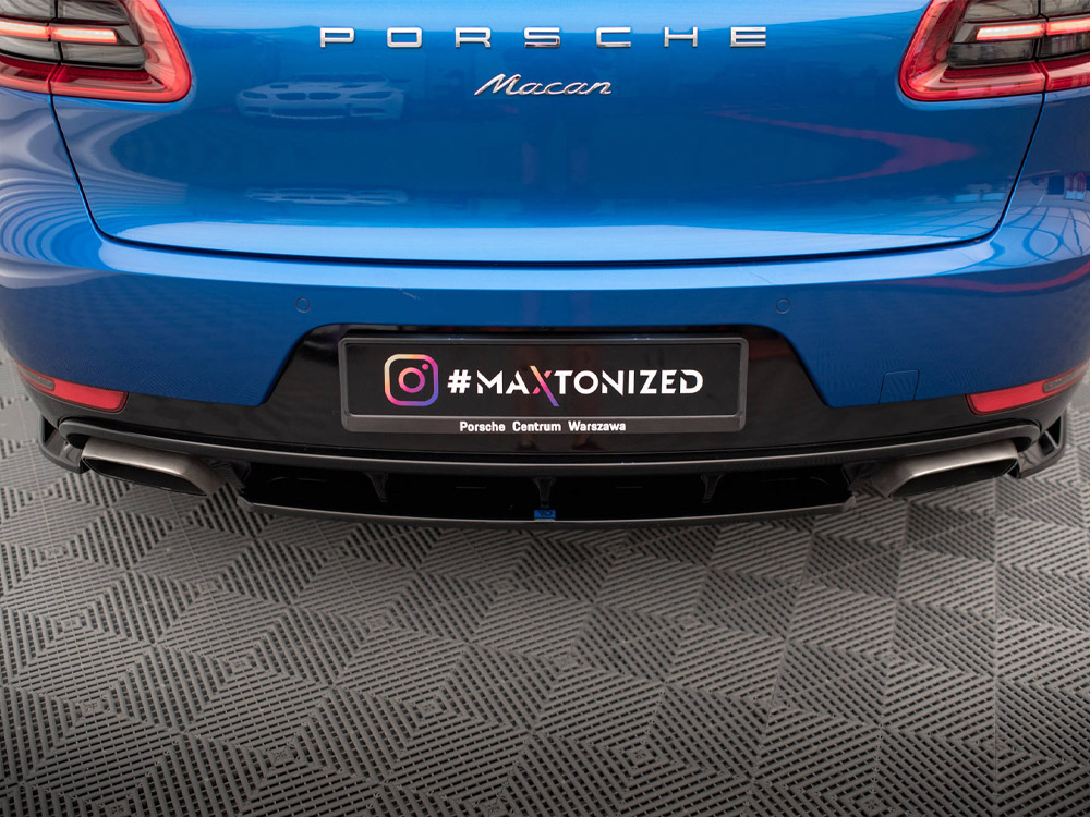 Maxton central rear splitter porsche macan mk1 3 Maxton central rear splitter porsche macan mk1 - image 3
