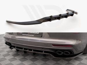 Maxton Rear Splitter (Vertical Bars) Porsche Panamera Turbo S E-Hybrid / Panamera E-Hybrid / Panamera 4S 971