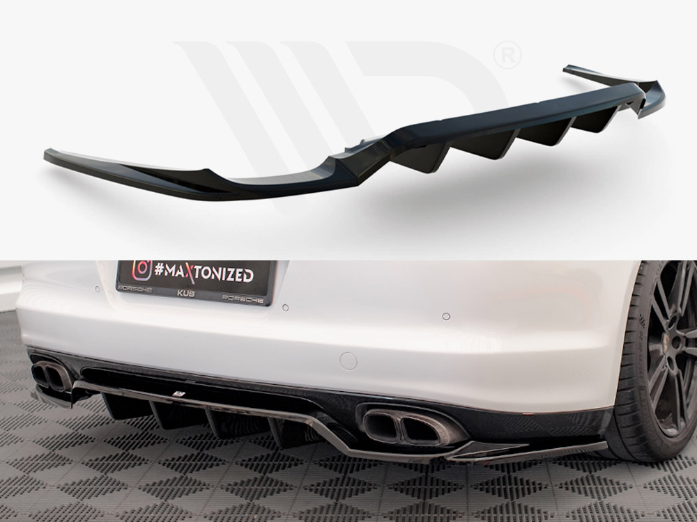 Maxton rear splitter (vertical bars) porsche panamera turbo 970 1 Maxton rear splitter (vertical bars) porsche panamera turbo 970