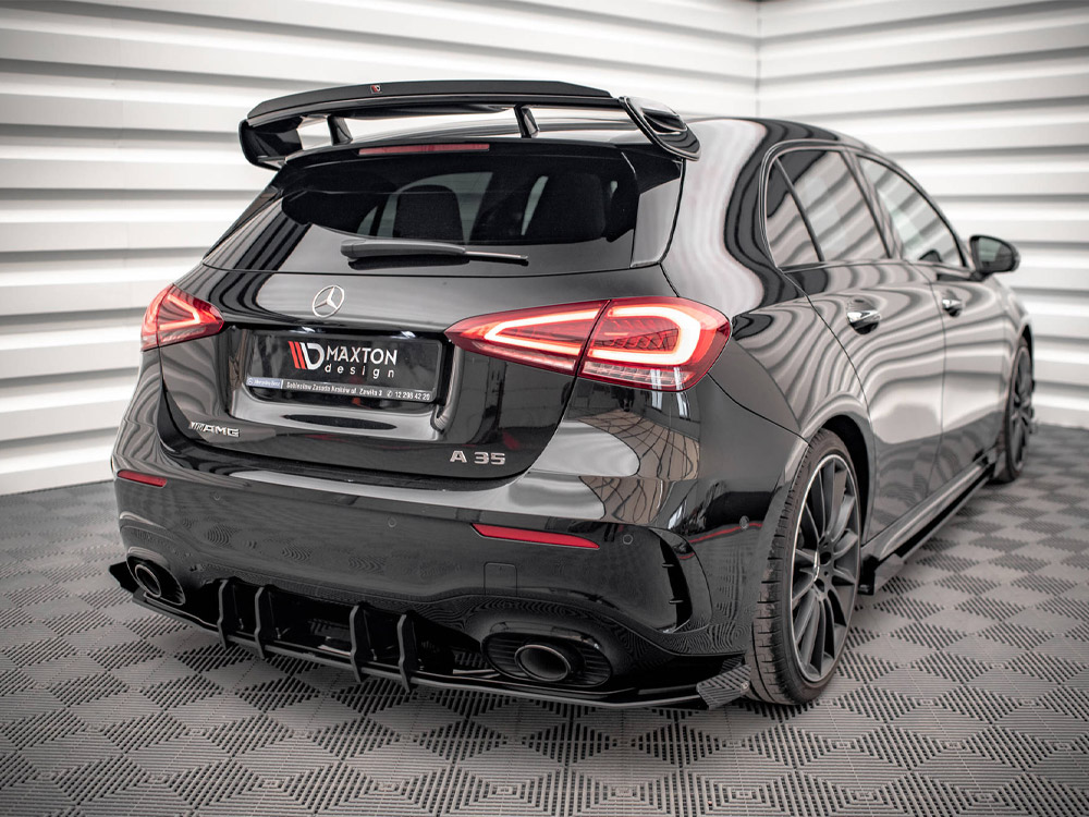 Maxton street pro rear valance + flaps mercedes a35 amg hatchback aero pack w177 2 Maxton street pro rear valance + flaps mercedes a35 amg hatchback aero pack w177 - image 2