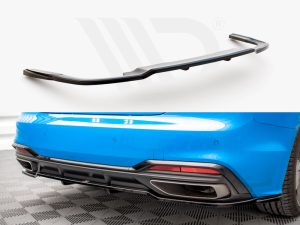Maxton Central Rear Splitter (Vertical Bars) Audi A5 S-Line F5 Facelift Models