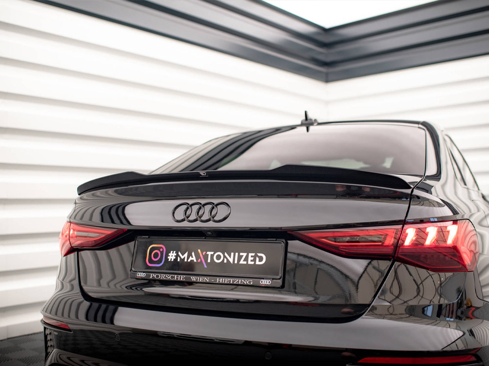 Maxton spoiler cap audi a3/a3 s-line/s3/rs3 saloon 8y 3 Maxton spoiler cap audi a3/a3 s-line/s3/rs3 saloon 8y - image 3