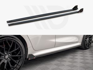 Maxton Side Skirts Diffusers V1 + Flaps Toyota Yaris Mk4