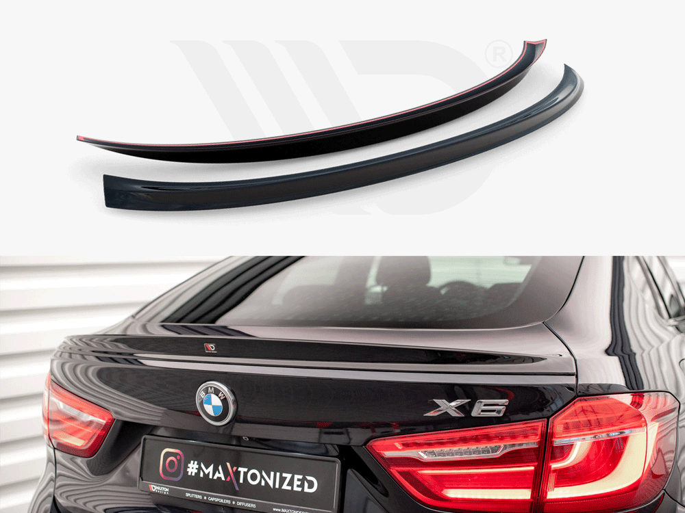 Maxton spoiler cap 3d v2 bmw x6 f16 m-pack / x6 m f86 1 Maxton spoiler cap 3d v2 bmw x6 f16 m-pack / x6 m f86